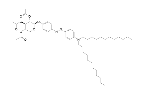 4-(4'-N,N-DIDODECYLAMINOPHENYLAZO)-PHENYL-2,3,4-TRI-O-ACETYL-BETA-D-XYLOPYRANOSIDE