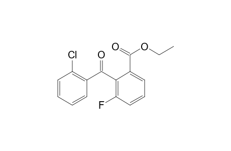 (2'-chloro)-2-benzoyl-3-fluoro-benzoic acid ethyl ester