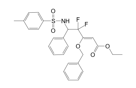 Ethyl 4-phenyl-4-[(toluenesulfonyl)amino]-3,3-difluoro-2-(benzoyloxy)-1'-butenoate