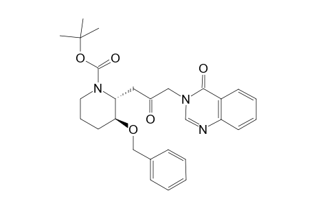 (2R,3S)-3-benzyloxy-2-[2'-oxo-3'-(4"-oxo-4H-quinazolin-3"-yl)-propyl]-piperidine-1-carboxylic acid tert-butyl ester