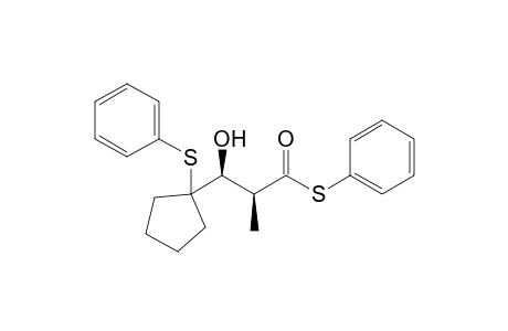 (2S,3S)-3-hydroxy-2-methyl-3-[1-(phenylthio)cyclopentyl]propanethioic acid S-phenyl ester