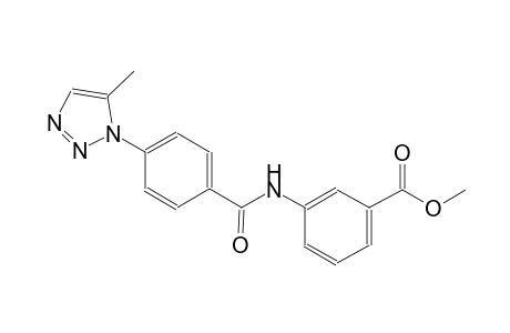 benzoic acid, 3-[[4-(5-methyl-1H-1,2,3-triazol-1-yl)benzoyl]amino]-, methyl ester