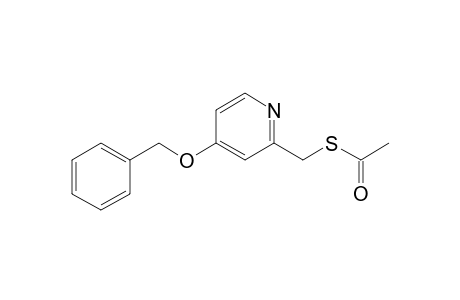 4-(Benzyloxy)-2-[(acetylthio)methyl]pyridine