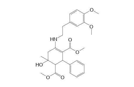 1,3-Dimethyl 4-{[2-(3,4-dimethoxyphenyl)ethyl]amino}-6-hydroxy-6-methyl-2-phenylcyclohex-3-ene-1,3-dicarboxylate