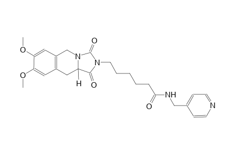 imidazo[1,5-b]isoquinoline-2-hexanamide, 1,2,3,5,10,10a-hexahydro-7,8-dimethoxy-1,3-dioxo-N-(4-pyridinylmethyl)-, (10aS)-