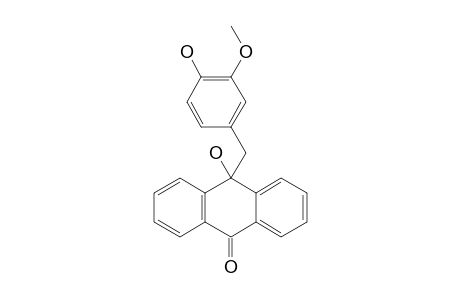 10-(4'-Hydroxy-3'-methoxybenzyl)-oxanthrone