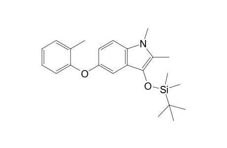 3-(tert-Butyldimethylsiloxy)-1,2-dimethyl-5-(2-methylphenoxy)-1H-indole