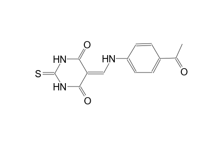 4,6(1H,5H)-pyrimidinedione, 5-[[(4-acetylphenyl)amino]methylene]dihydro-2-thioxo-