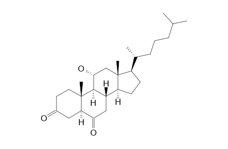 11-ALPHA-HYDROXY-5-ALPHA-CHOLESTANE-3,6-DIONE