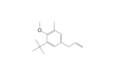 Benzene, 1-(1,1-dimethylethyl)-2-methoxy-3-methyl-5-(2-propenyl)-