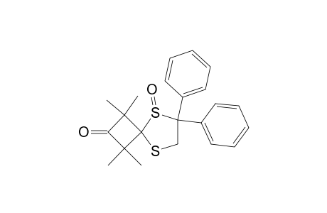 1,1,3,3-Tetramethyl-6,6-diphenyl-5,8-dithiaspiro[3.4]octan-2-one-5-oxide