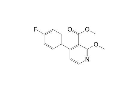 2-methoxy-4-(4-fluorophenyl)-3-pyridinecarboxylic acid methyl ester