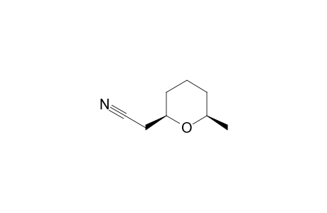 2H-Pyran-2-acetonitrile, tetrahydro-6-methyl-, cis-(.+-.)-