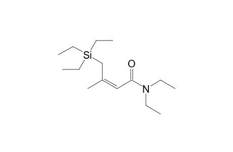 (Z)-N,N-Diethyl-3-methyl-4-(triethylsilyl)-2-butenamide