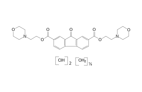 9-OXOFLUORENE-2,7-DICARBOXYLIC ACID, BIS(2-MORPHOLINOETHYL) ESTER, DIHYDROCHLORIDE, HEMIHYDRATE