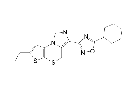 3-[5'-Cyclohexyl-1',2',4'-oxadiazol-3'-yl]-7-ethyl-4H-imidazo[1,5-d]thieno[2,3-b]-(1,4)-thiazine