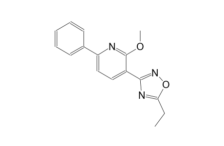Pyridine, 3-(5-ethyl-1,2,4-oxadiazol-3-yl)-2-methoxy-6-phenyl-