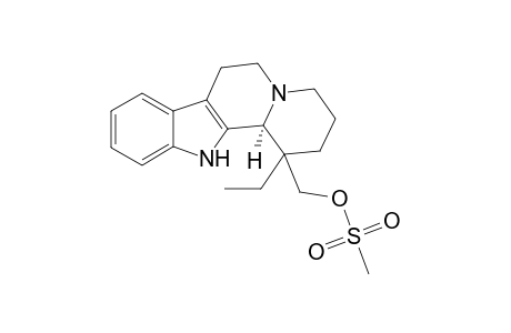 21-Nor-1,14-secoeburnamenin-20-ol, 14,15-dihydro-, methanesulfonate(ester), (3.alpha.)-(.+-.)-