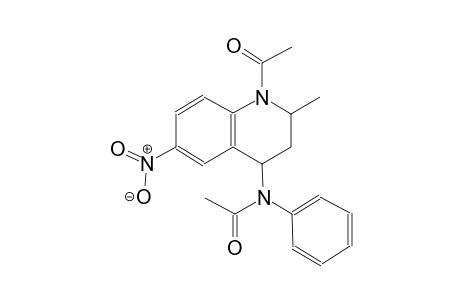 N-(1-acetyl-2-methyl-6-nitro-1,2,3,4-tetrahydro-4-quinolinyl)-N-phenylacetamide