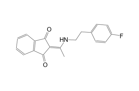 2-(1-{[2-(4-fluorophenyl)ethyl]amino}ethylidene)-1H-indene-1,3(2H)-dione
