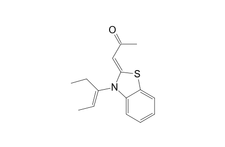 (E,Z)-2-(acetylmethylene)-N-(pent-2-en-3-yl)-2,3-dihydro-1,3-benzothiazole