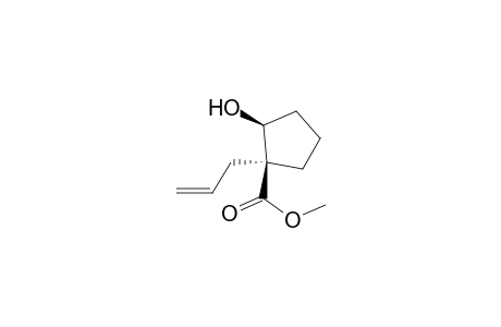 Cyclopentanecarboxylic acid, 2-hydroxy-1-(2-propenyl)-, methyl ester, (1S-cis)-