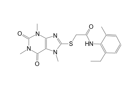 acetamide, N-(2-ethyl-6-methylphenyl)-2-[(2,3,6,7-tetrahydro-1,3,7-trimethyl-2,6-dioxo-1H-purin-8-yl)thio]-