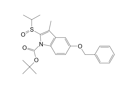 (-)-5-(Benzyloxy)-1(-tert-butoxycarbonyl)-3-methyl-2-[(2-propyl)-sulfinyl]indole