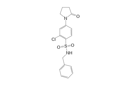 N-Benzyl-2-chloro-4-(2-oxo-1-pyrrolidinyl)benzenesulfonamide