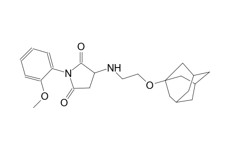 2,5-pyrrolidinedione, 1-(2-methoxyphenyl)-3-[[2-(tricyclo[3.3.1.1~3,7~]dec-1-yloxy)ethyl]amino]-