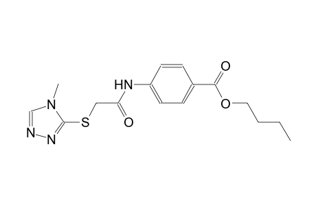 butyl 4-({[(4-methyl-4H-1,2,4-triazol-3-yl)sulfanyl]acetyl}amino)benzoate