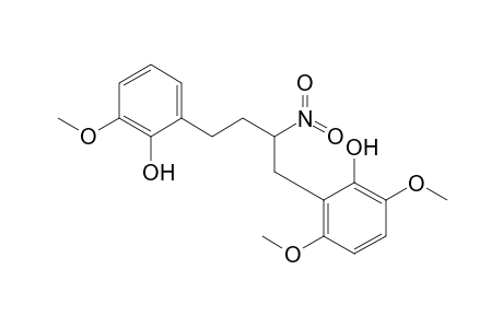 2-[4-(2-Hydroxy-3-methoxyphenyl)-2-nitrobutyl]-3,6-dimethoxyphenol