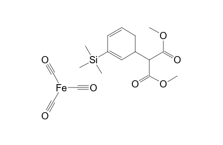 Iron, tricarbonyl[dimethyl [(2,3,4,5-.eta.)-3-(trimethylsilyl)-2,4-cyclohexadien-1-yl]propanedio ate]-, stereoisomer