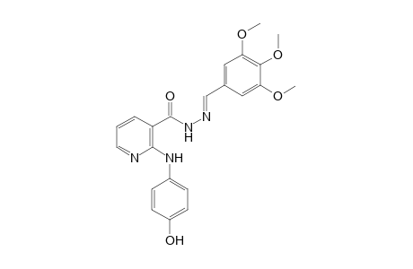(E)-2-(4-Hydroxyphenylamino)-N'-(3,4,5-trimethoxybenzylidene)nicotinohydrazide