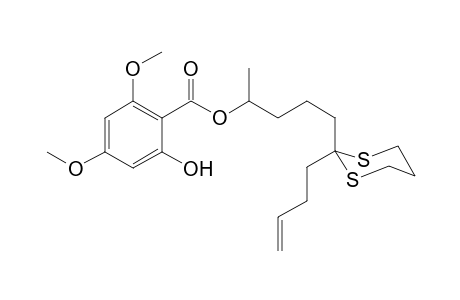 4,6-Dimerthoxy-2-hydroxybenzoic acid [4-(2-but-3-enyl-[1,3]Dithian-2-yl)-1-methylbutyl] ester
