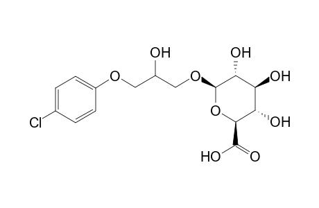 (2S,3S,4S,5R,6R)-6-[3-(4-chlorophenoxy)-2-hydroxy-propoxy]-3,4,5-trihydroxy-tetrahydropyran-2-carboxylic acid