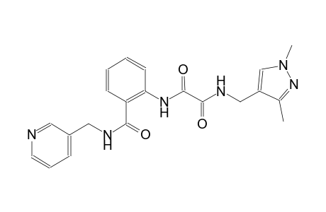 ethanediamide, N~1~-[(1,3-dimethyl-1H-pyrazol-4-yl)methyl]-N~2~-[2-[[(3-pyridinylmethyl)amino]carbonyl]phenyl]-