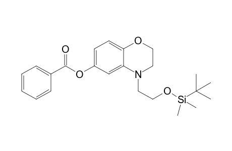 4-(2-(tert-Butyldimethylsilyloxy)ethyl)-3,4-dihydro-2H-benzo[b][1,4]oxazin-6-yl benzoate