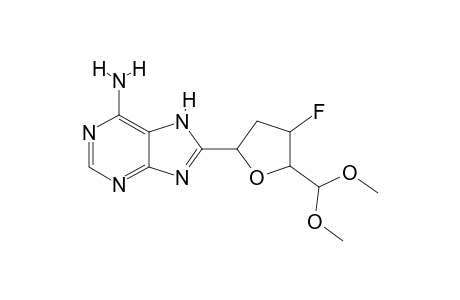 [8-[5-(dimethoxymethyl)-4-fluoro-tetrahydrofuran-2-yl]-7H-purin-6-yl]amine