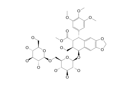 METHOXY-EPIPOTOPHYLLATE-7'-O-BETA-D-GLUCOPYRANOSYL-(1->6)-BETA-D-GLUCOPYRANOSIDE