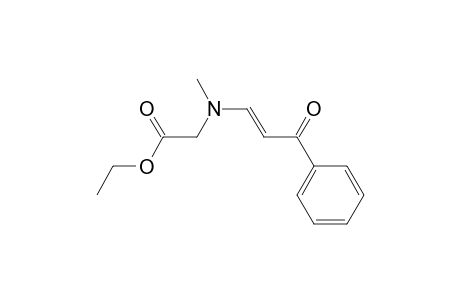 Glycine, N-methyl-N-(3-oxo-3-phenyl-1-propenyl)-, ethyl ester