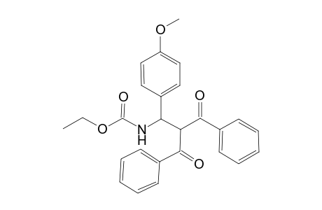 Ethyl N-[1-(4-methoxyphenyl)-3-oxidanylidene-3-phenyl-2-(phenylcarbonyl)propyl]carbamate