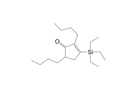 2,5-Bis(n-Butyl)-3-triethylsilylcyclopent-2-en-1-one