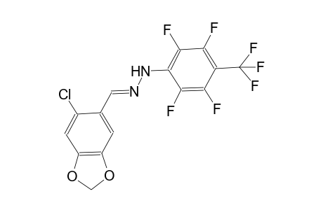 6-chloro-1,3-benzodioxole-5-carbaldehyde [2,3,5,6-tetrafluoro-4-(trifluoromethyl)phenyl]hydrazone