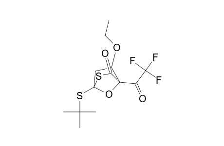 1-(tert-butylthio)endo-5-ethoxy-4-(trifluoracetyl)-7-oxa-2-thiabicyclo[2.2.1]heptan-3-on