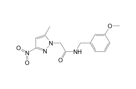 1H-Pyrazole-1-acetamide, N-[(3-methoxyphenyl)methyl]-5-methyl-3-nitro-