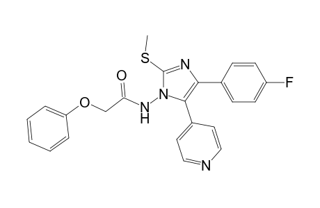 N-[4-(4-Fluorophenyl)-2-methylthio-5-(pyridin-4-yl)-1H-imidazol-1-yl]-2-phenoxyacetamide