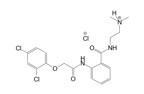 ethanaminium, 2-[[2-[[(2,4-dichlorophenoxy)acetyl]amino]benzoyl]amino]-N,N-dimethyl-, chloride