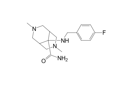 9-[(4-fluorobenzyl)amino]-3,7-dimethyl-3,7-diazabicyclo[3.3.1]nonane-9-carboxamide
