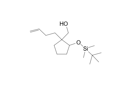 (+-)-(1RS,2SR)-2-(tert-butyldimethylsiloxy)-1-(buyt-3-enyl)cyclopentanemethanol